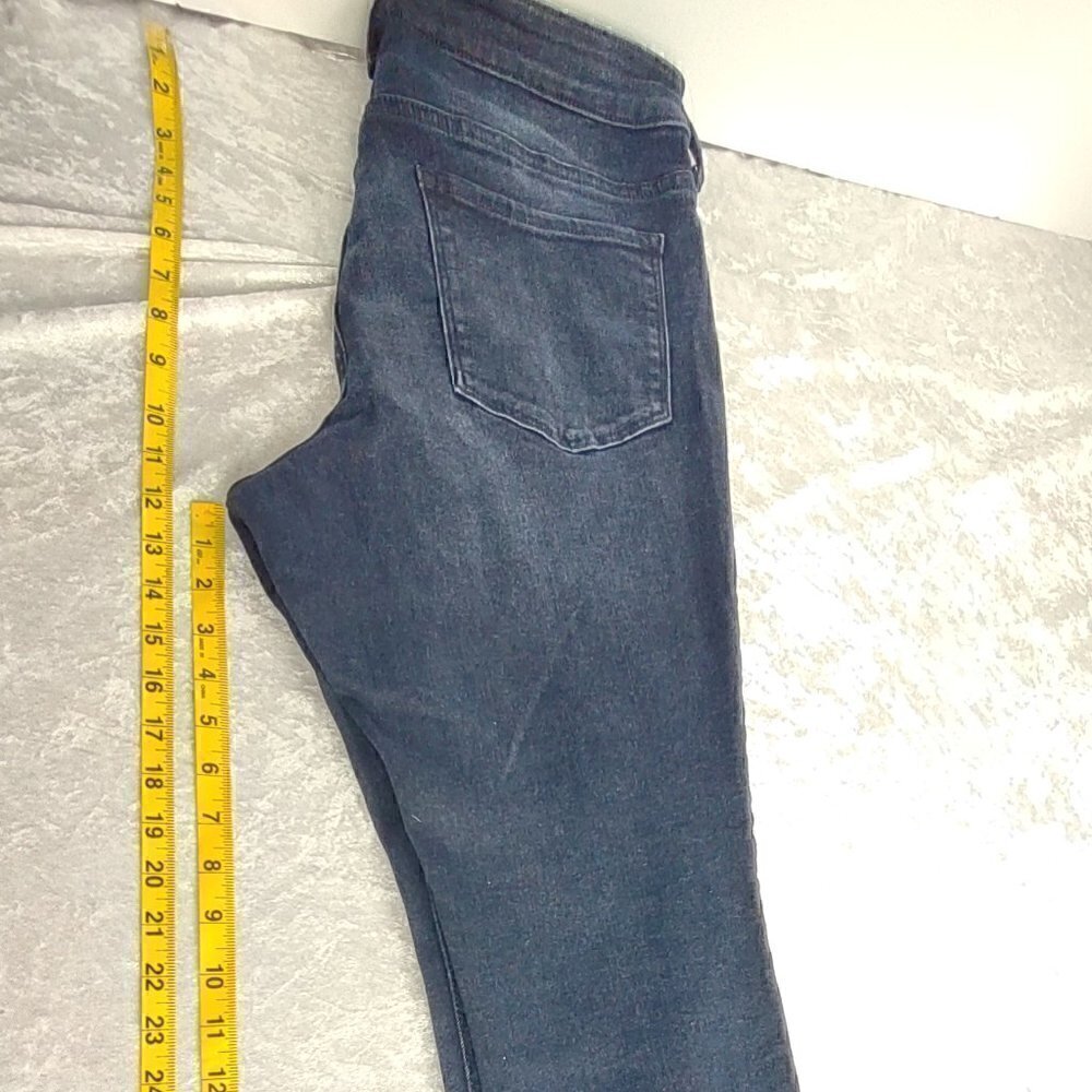 Old Navy RockStar Super Skinny High Rise Deep Blue Jeans Size 14 Short NWOT - Picture 6 of 9